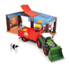Dickie toys boerderij - tractor met trailer - 30cm - speelgoedboerderij