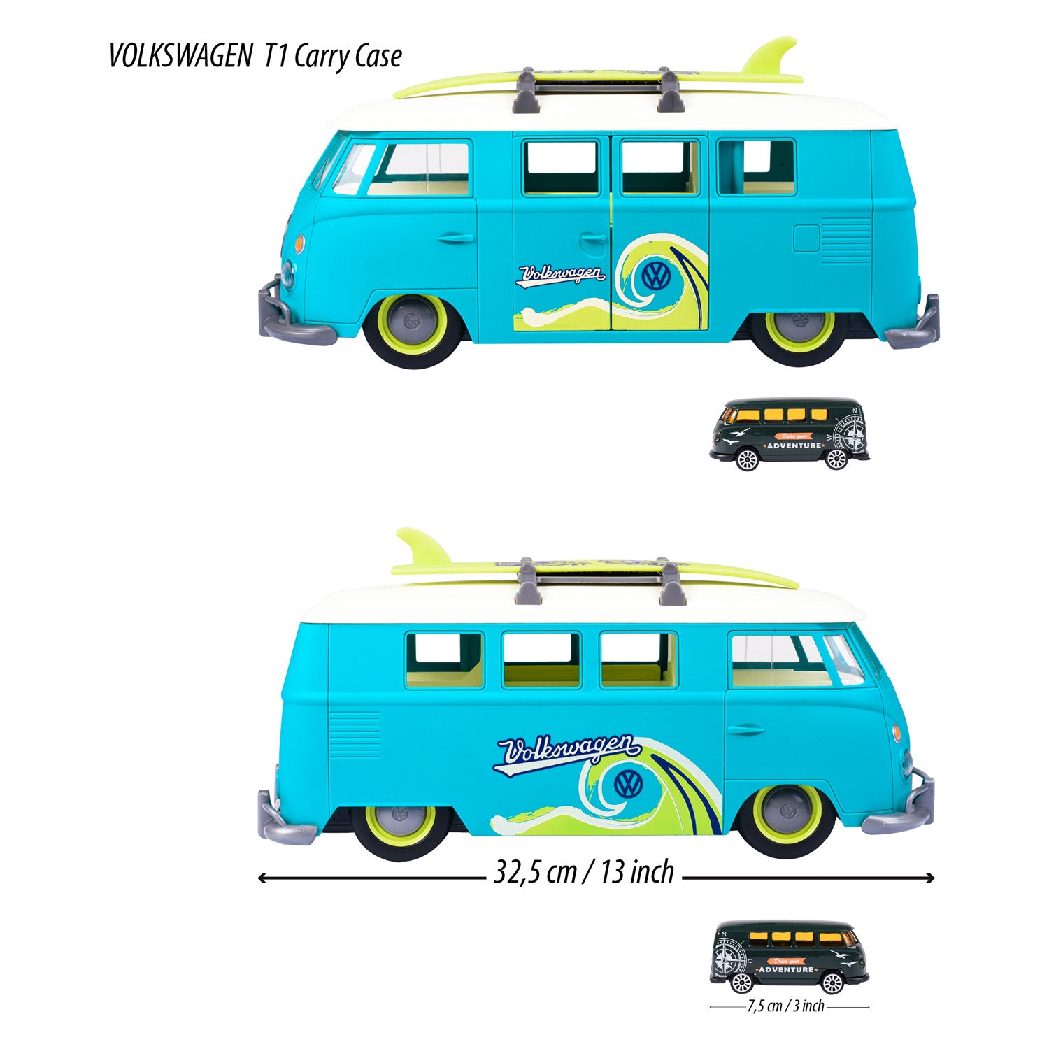 Majorette vw the originals t1 draagkoffer met 1 auto