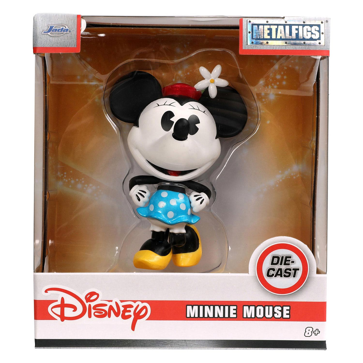 Jada toys jada die-cast minnie mouse klassiek speelfiguur, 10cm