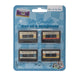 Ootb koelkastmagneten retro cassette 3x4,2cm set van 4 stuks