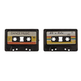 Ootb koelkastmagneten retro cassette 3x4,2cm set van 4 stuks - afbeelding 2