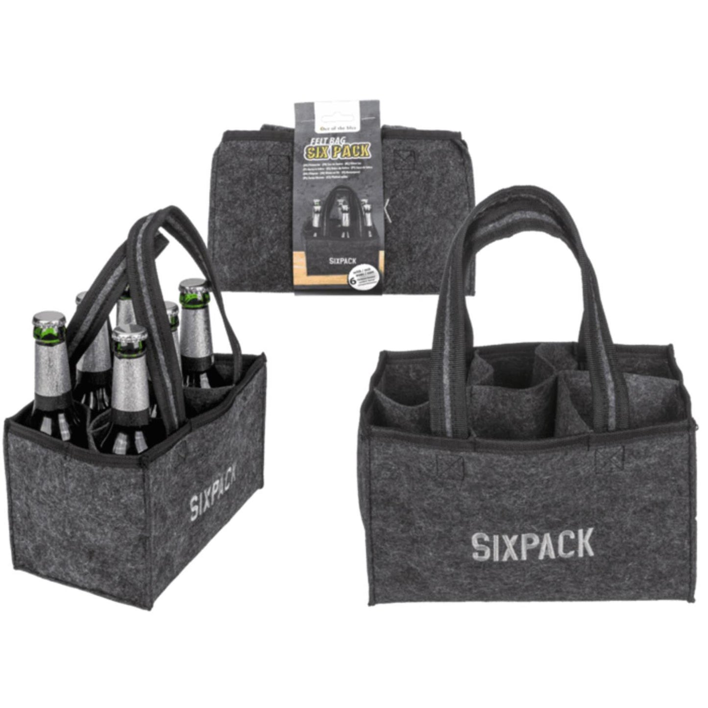 Ootb vilten bierfleshouder sixpack