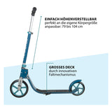 Hudora HUDORA Wheel Step 215 Scooter Step Azuur Blauw - afbeelding 3