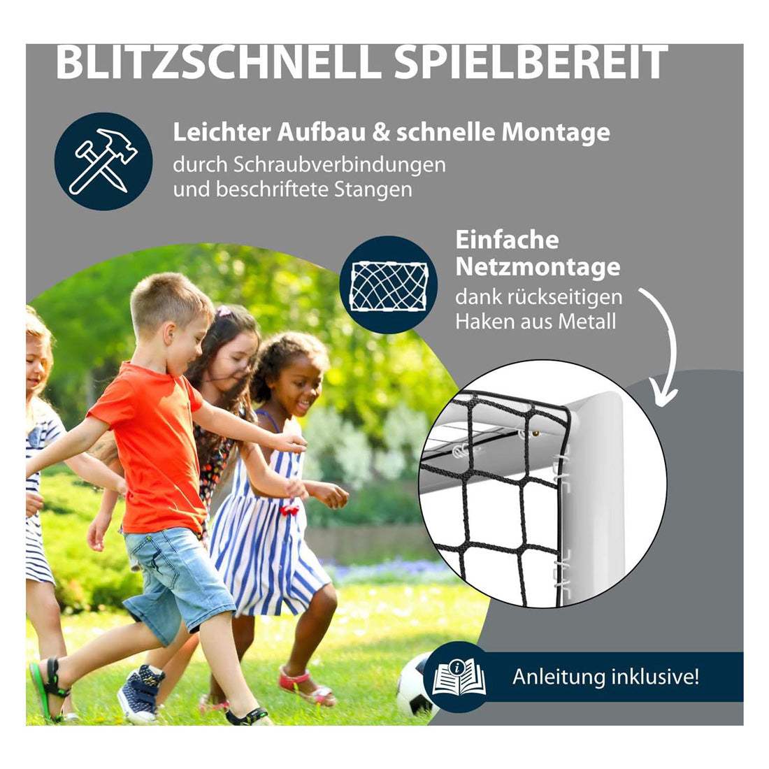 Hudora voetbaldoel advanced 120