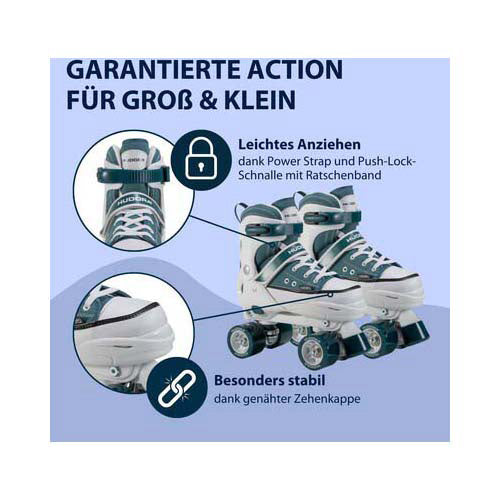 Hudora rolschaatsen sneaker midnight, maat 36