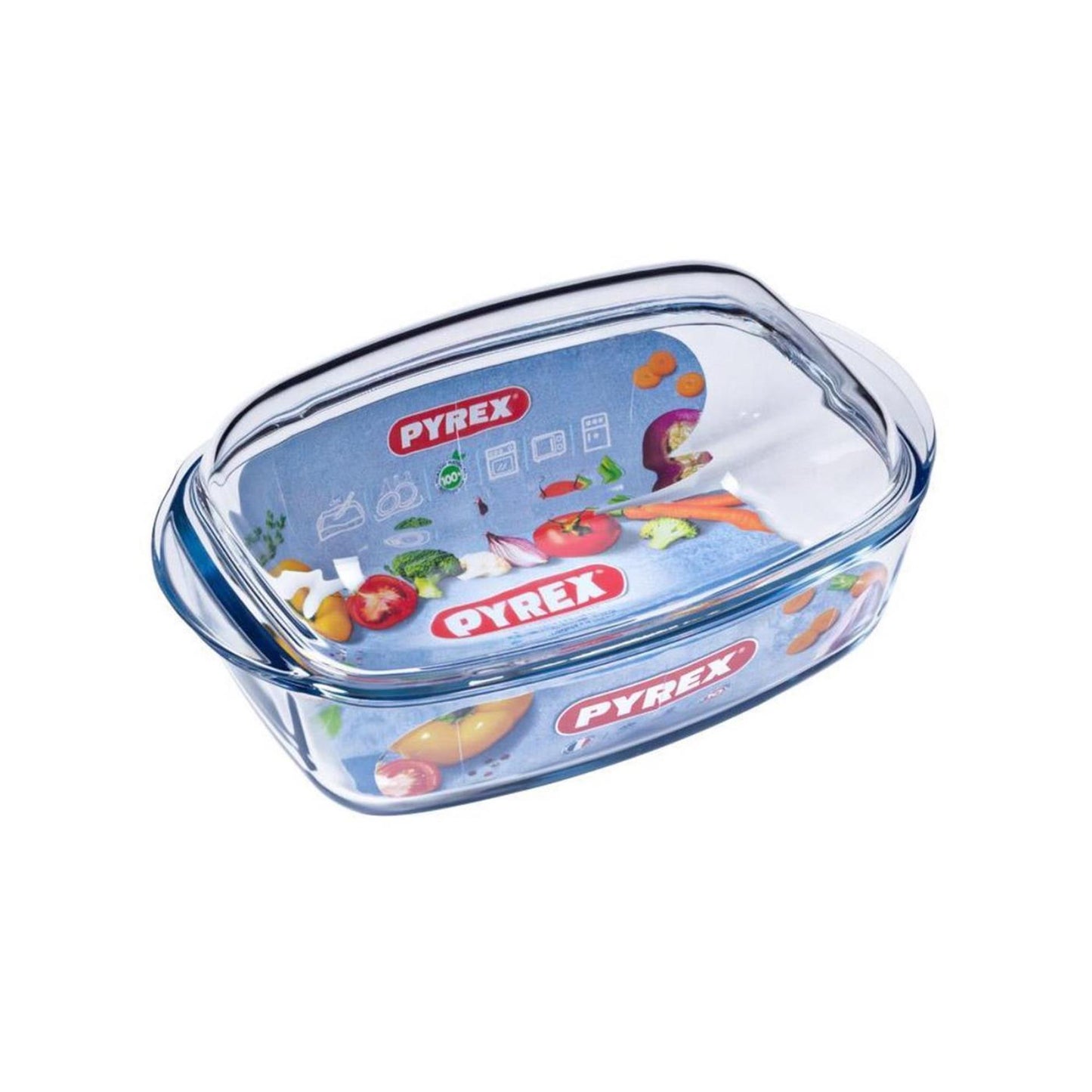 Pyrex ovenschaal met deksel 33x20x13cm