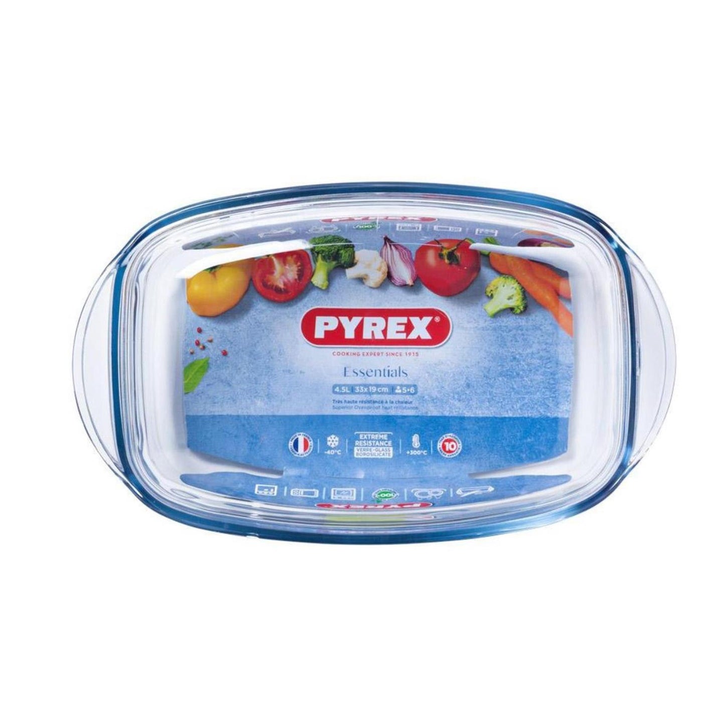 Pyrex ovenschaal met deksel 33x20x13cm