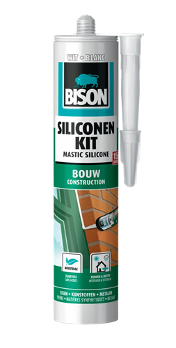 Bison siliconenkit bouw wit 310ml