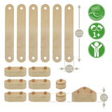 509 crew houten balanscircuitset, 15dlg. - afbeelding 2