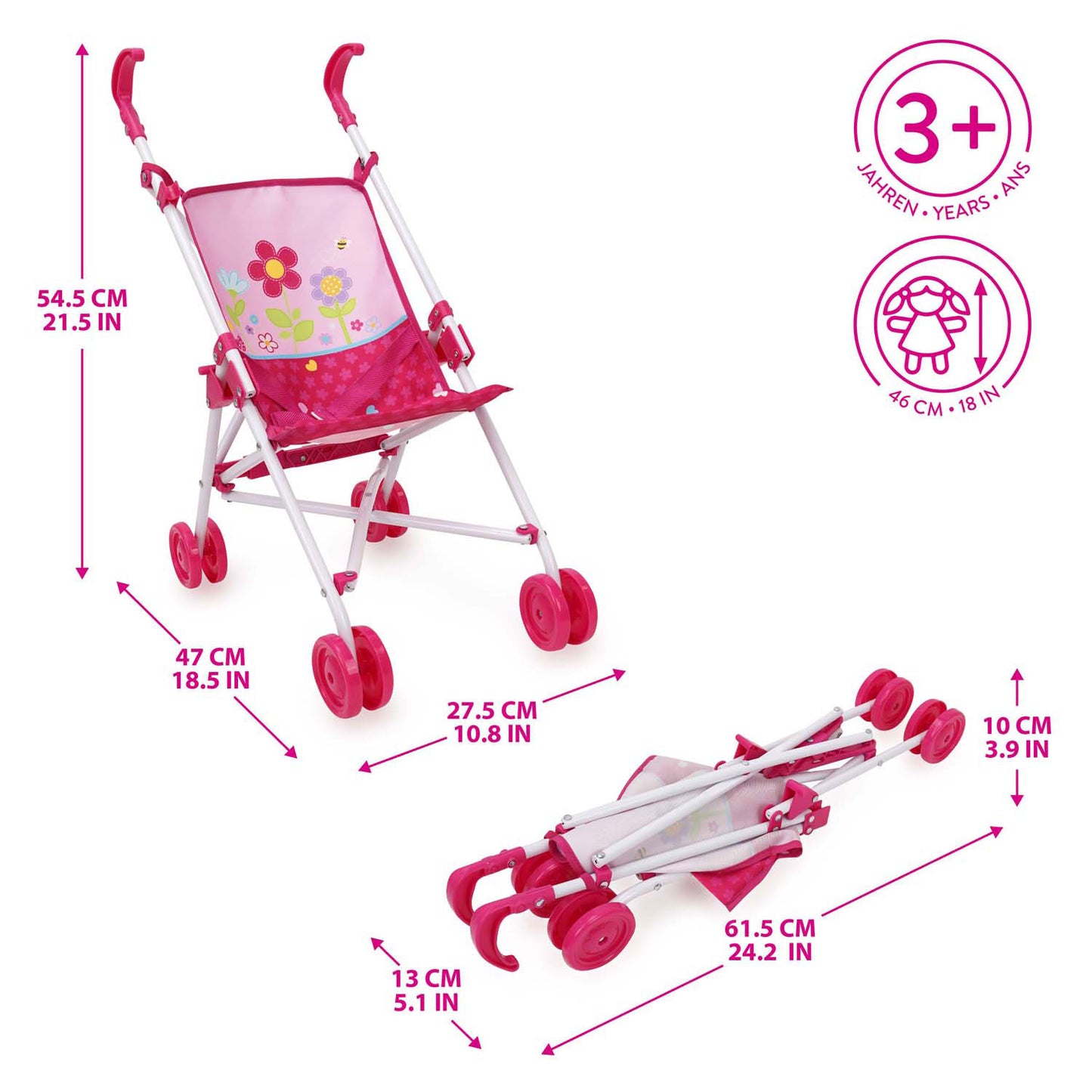 Lobbes speelgoed bv buggy poppenwagen