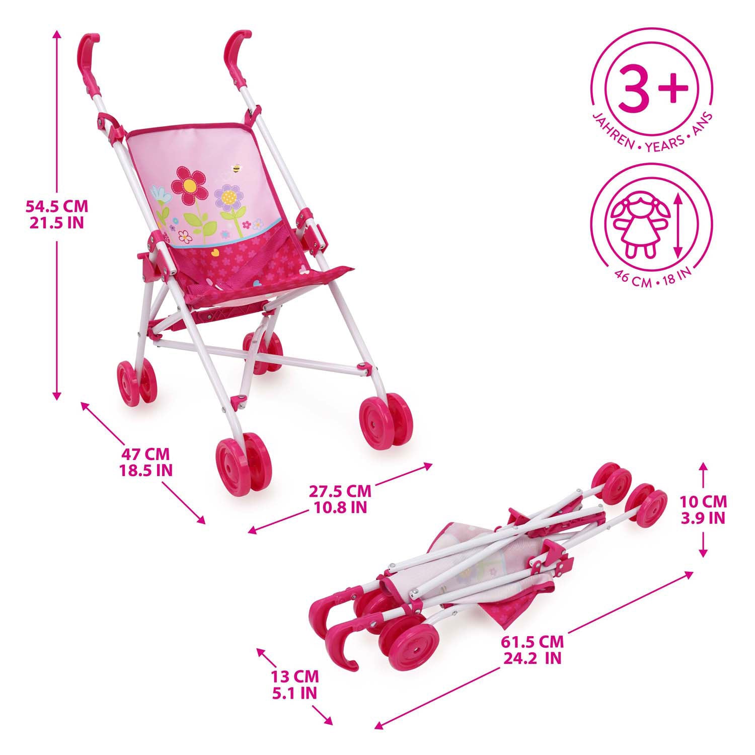 Lobbes speelgoed bv buggy poppenwagen
