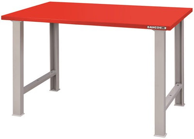 Bahco werkbank | heavy-duty | met stalen werkblad | 4 poten | zwart | 1500 mm x 750 mm x 1030 mm - 1495wb15tsbk