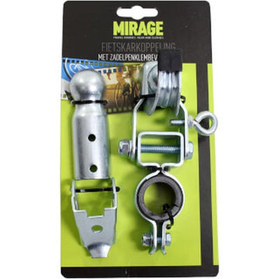 Mirage fietskarkoppeling zadelpen bevestiging, zilver, 22~24mm