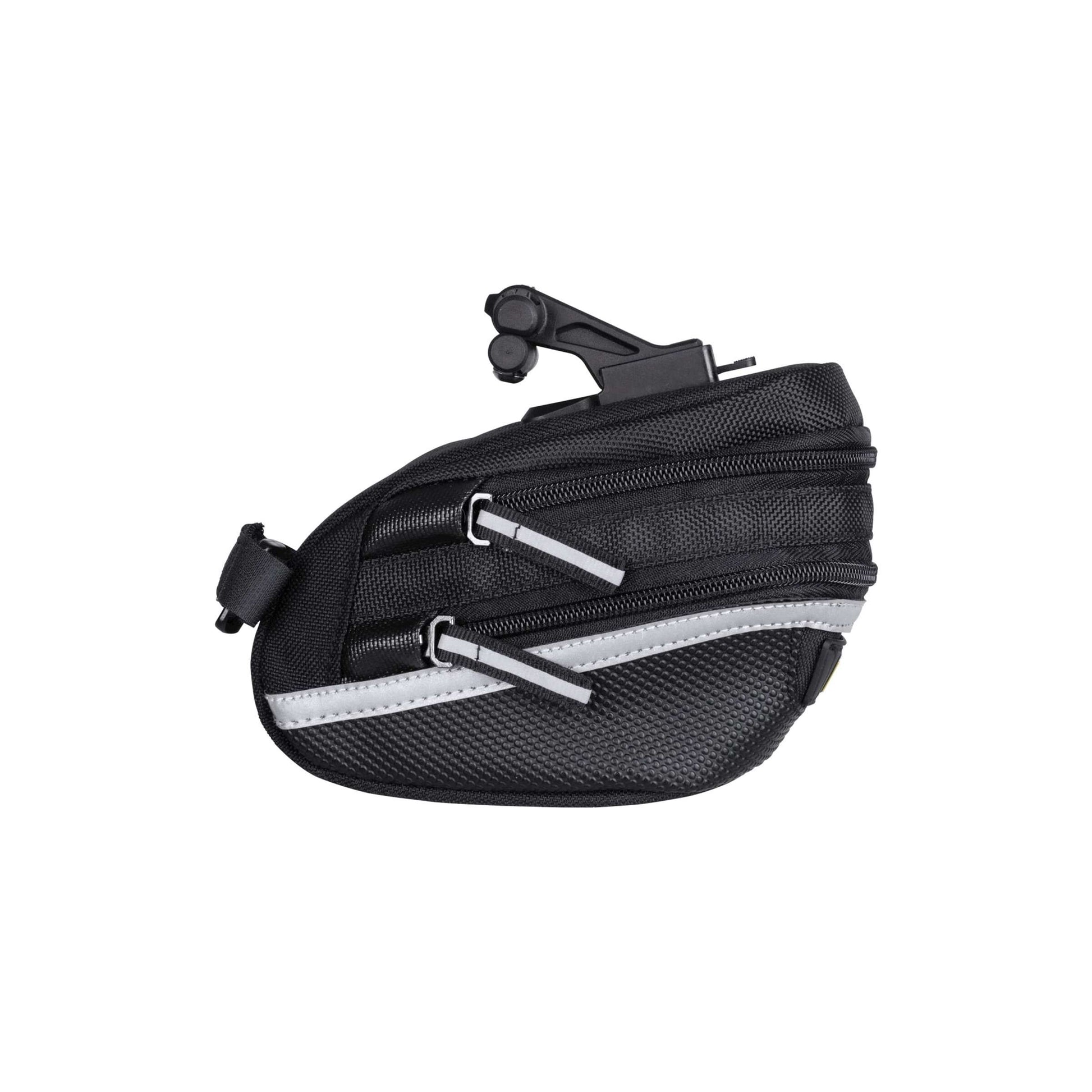 Topeak zadeltas WP II M, Zwart, Waterafstotend, Polyester, Adapter, 1,25L, QuickClick, Reflecterend, 152g