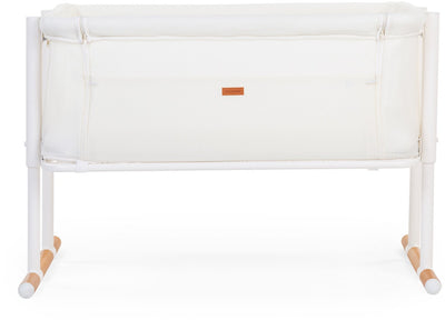 Childhome evolux co-sleeper - 2-in-1 aanschuifwieg en zelfstandig wiegje - 7 verstelbare hoogtes en schuine stand tegen reflux - 3d air mesh voor luchtcirculatie en zicht - van 0 tot 6 maanden - 97 x 64 x 85 cm - naturel wit
