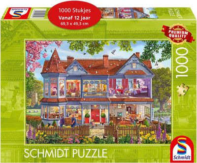 Schmidt - legpuzzel - huis in de lente - 1000 stukjes - volwassenen - vanaf 12 jaar