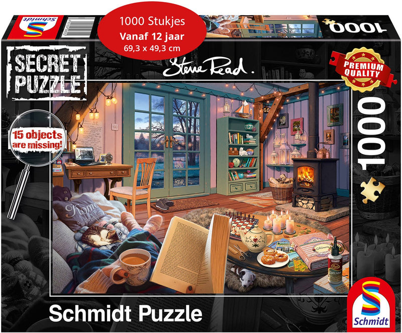 Schmidt - legpuzzel - in het vakantiehuisje - steve read - 1000 stukjes - volwassenen - vanaf 12 jaar