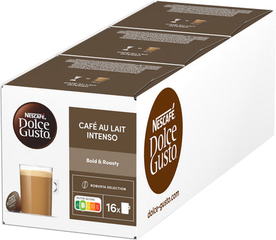 Nescafé dolce gusto capsules cafe au lait intenso - 48 koffiecups voor 48 koppen koffie