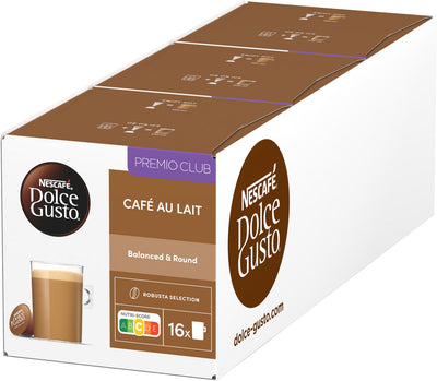 Nescafé dolce gusto capsules café au lait - 48 koffiecups voor 48 koppen koffie