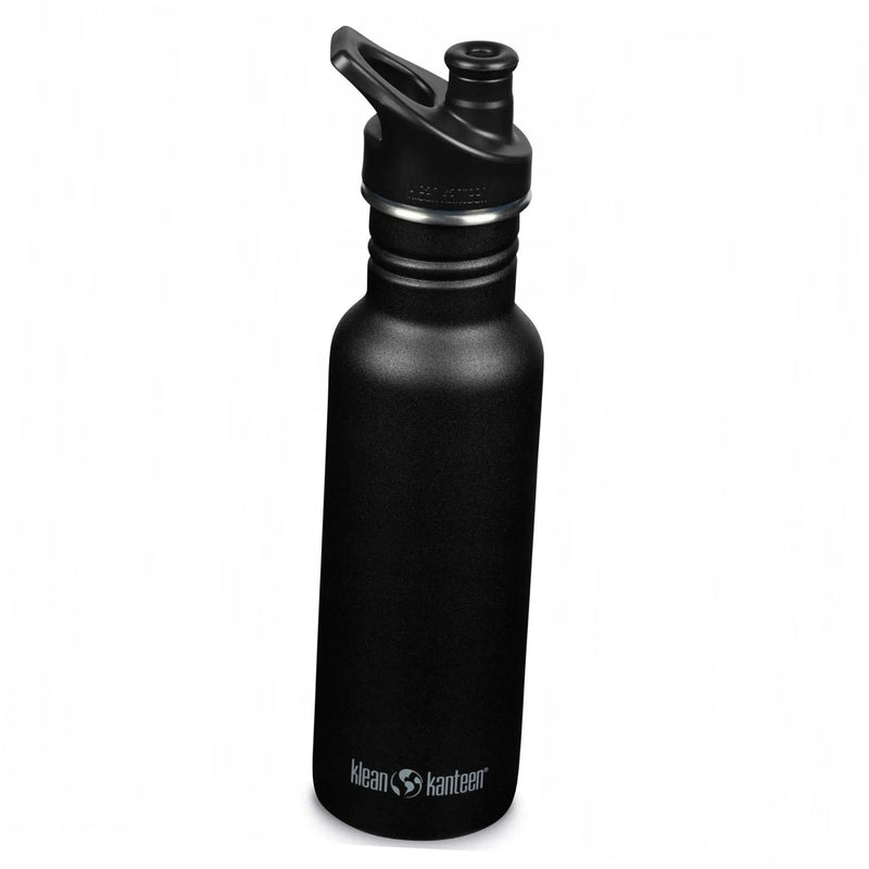 Klean kanteen classic narrow drinkfles met sportcap - 532ml - rvs - zwart