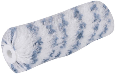 Copenhagen pro dualon muurverfroller - 10 cm breed - 13 mm poolhoogte - gemaakt van polyamide - geschikt voor matig tot ruwe ondergronden - verfroller set van 10 stuks - kleur wit blauw