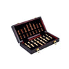 Longfield schaakspel hout opklapbaar essenhout