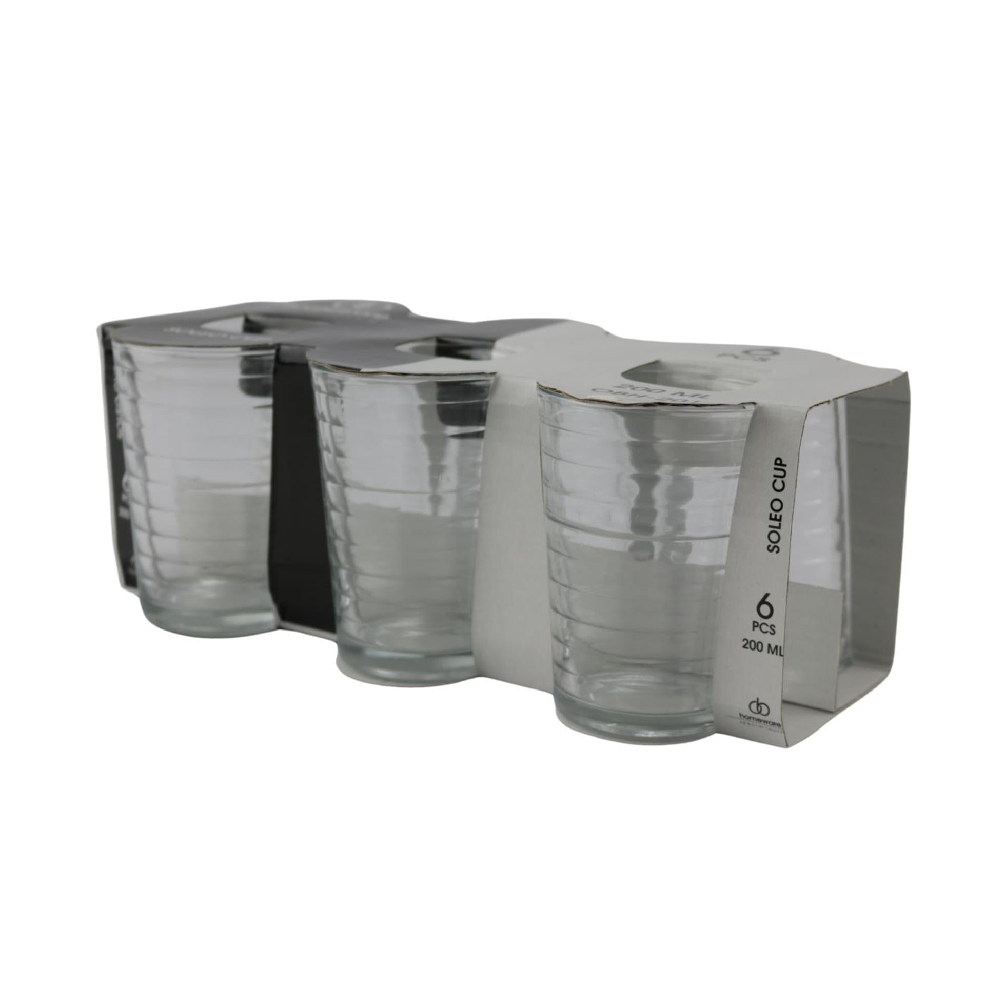 Glas soleo 200ml set a 6 26x13x10cm