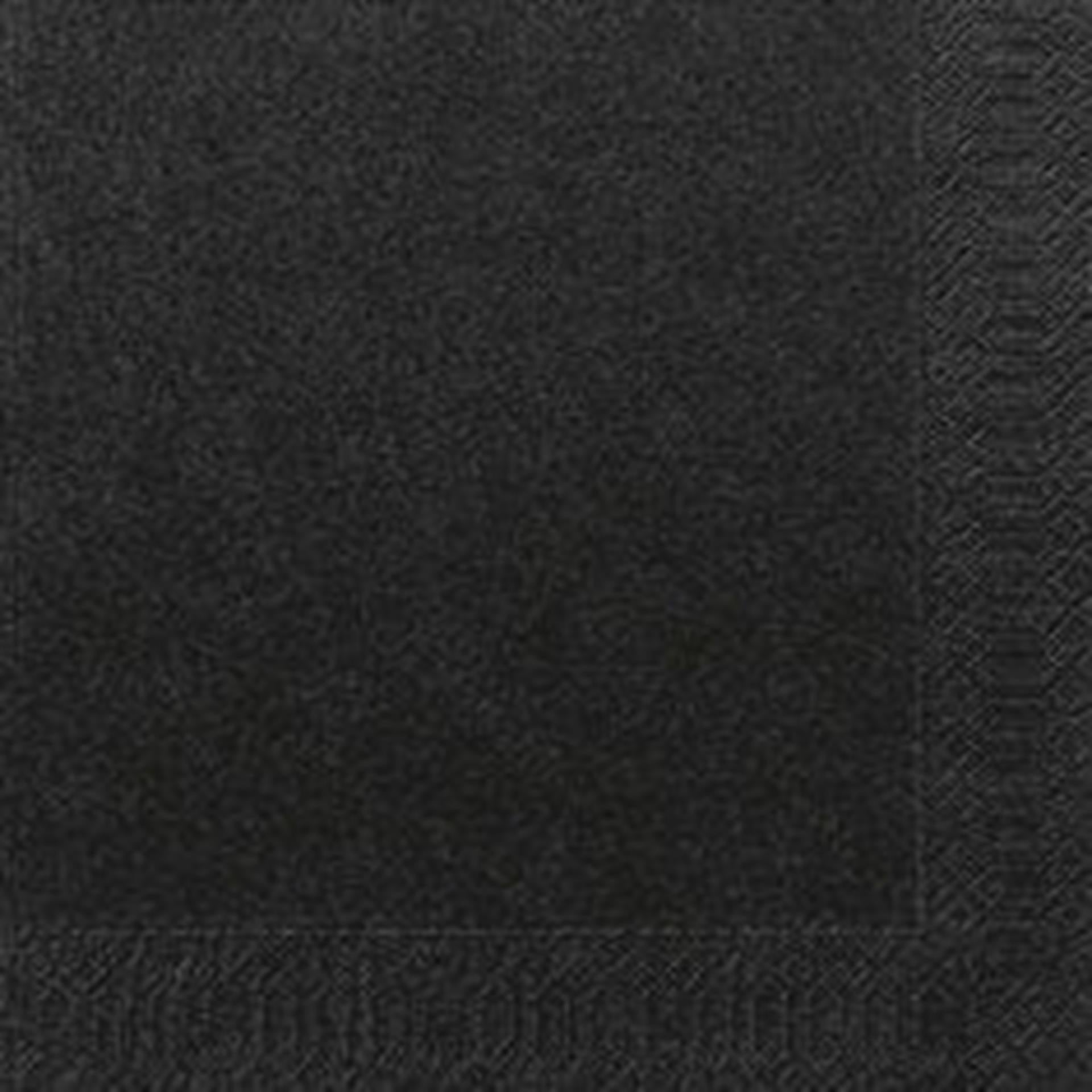 Duni servetten zwart 33x33cm 3-laagstissue fsc pak a 20 servetten