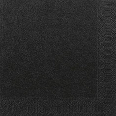 Duni servetten zwart 33x33cm bio