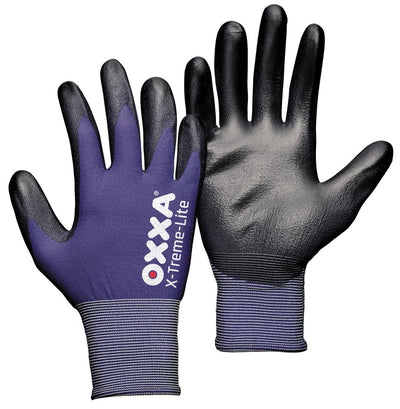 Oxxa x-treme-lite werkhandschoen pu nylon blauw, 10 - 15110010 - 15110010