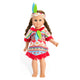 Heless poppen indianenset blauwe veren, 28-35 cm