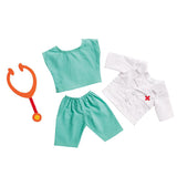 Heless poppen doktersoutfit met stethoscoop, 28-35 cm - afbeelding 2