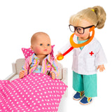 Poppen Doktersoutfit met Stethoscoop, 38-45 cm - afbeelding 4