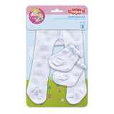 Heless poppenmaillot met sokken - sneeuwvlokken, 35-45 cm - afbeelding 2