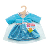 Heless poppenjurk ijsprinses met cape, 28-35 cm - afbeelding 1