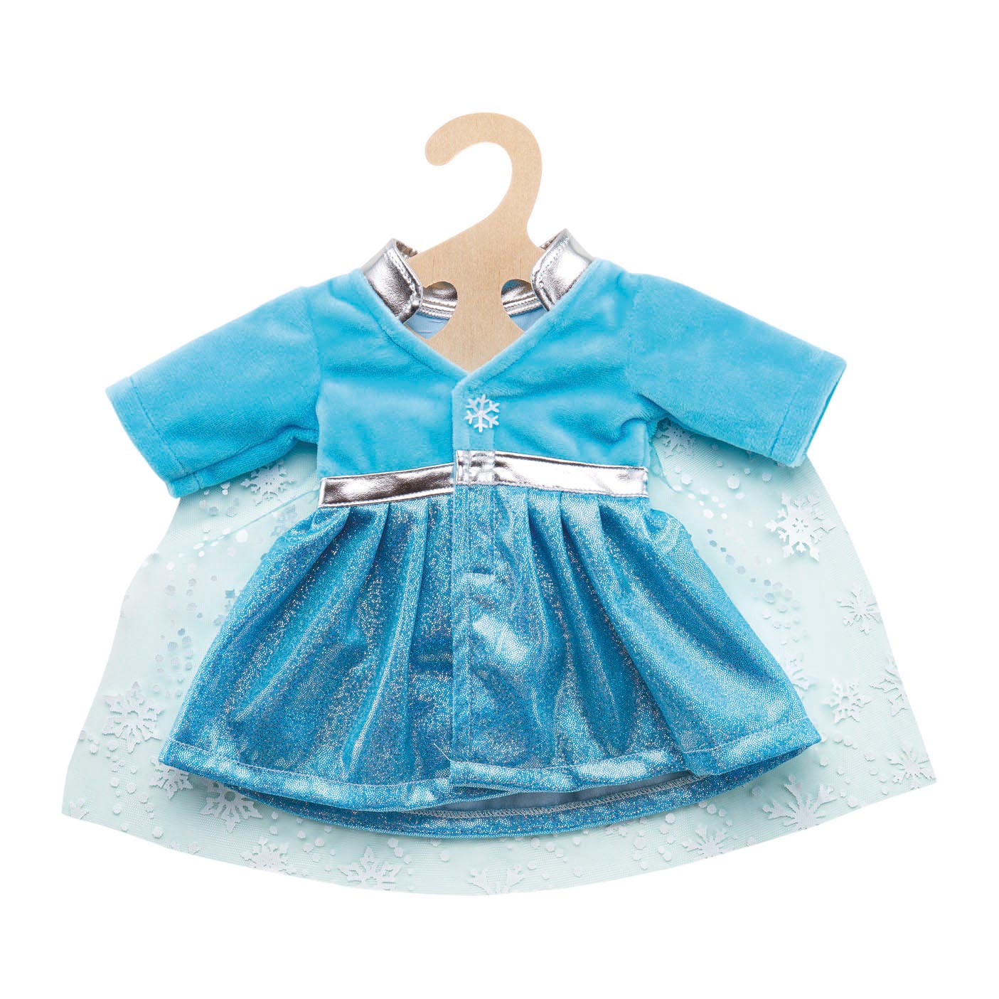 Heless poppenjurk ijsprinses met cape, 28-35 cm
