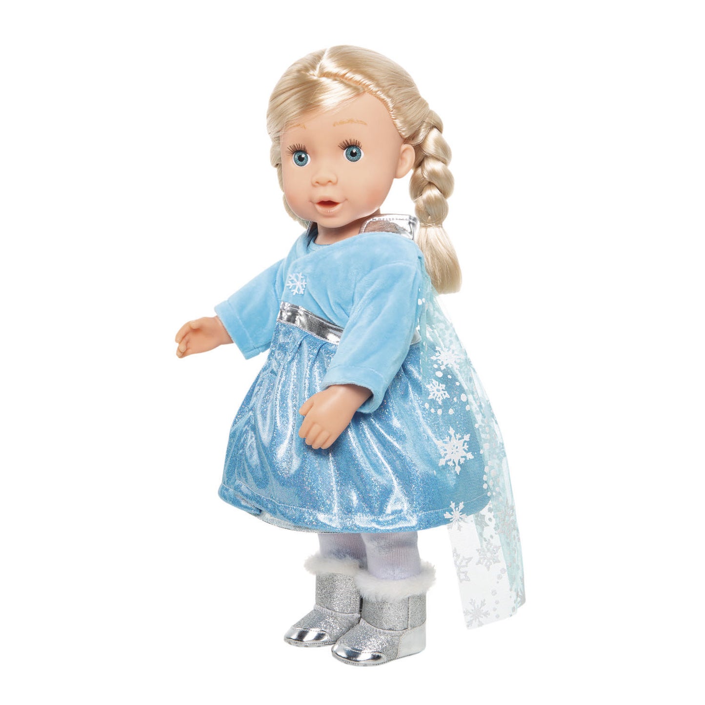 Heless poppenjurk ijsprinses met cape, 28-35 cm