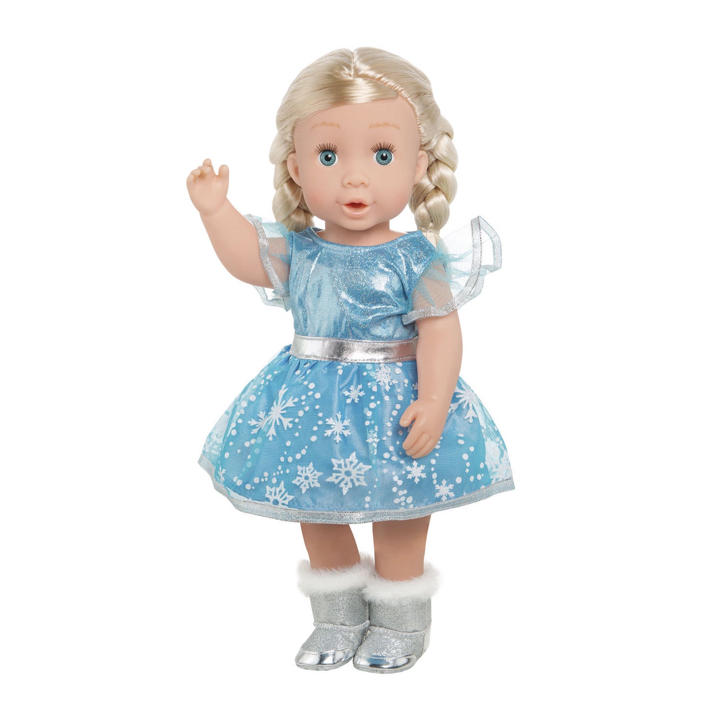 Heless poppenjurk ijsprinses met cape, 28-35 cm