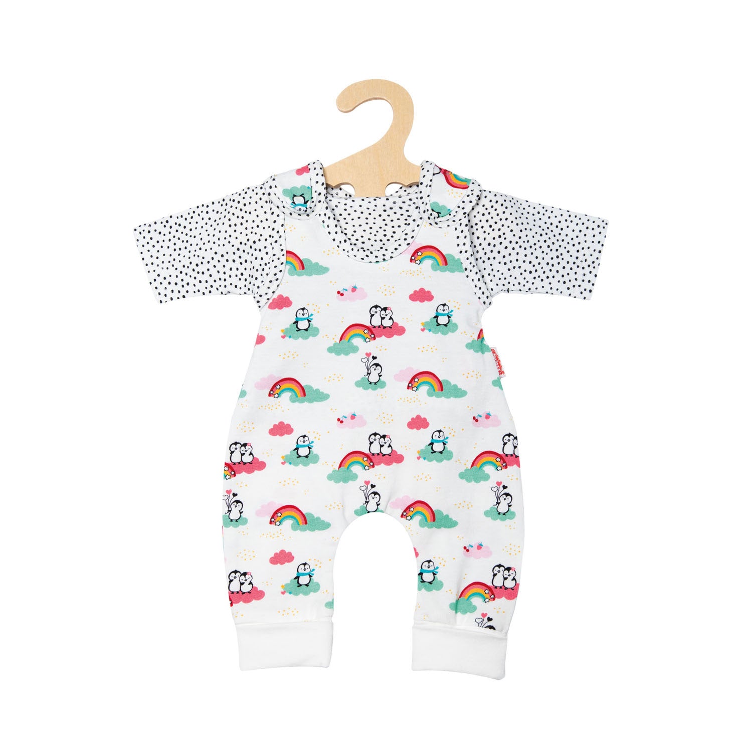 Heless poppen romper pinguin met t-shirt, 35-45 cm