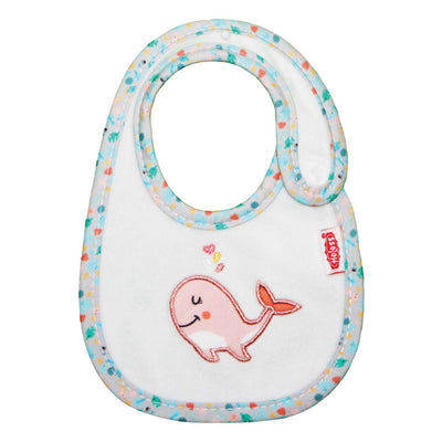 Heless poppen slabbetje roze walvis