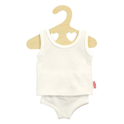 Heless poppenonderbroek en -hemd wit, 35-45 cm