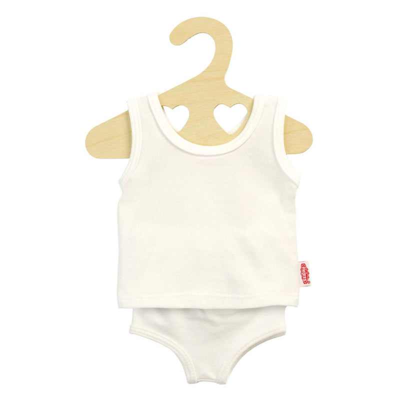 Heless poppenonderbroek en -hemd wit, 35-45 cm
