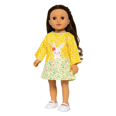 Heless poppen jurkje bunny lou, 28-35 cm