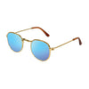 Heless poppen zonnebril goud blauw gespiegeld