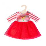 Heless kerstjurk met haarband rendier, maat 28-35 cm - afbeelding 2