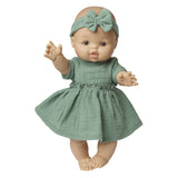 Heless poppenjurk groen met ruches, 28-35 cm - afbeelding 3
