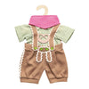 Heless poppenkleding lederhosen met overhemd en sjaal,35-45 cm