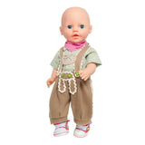 Heless poppenkleding lederhosen met overhemd en sjaal,35-45 cm - afbeelding 3