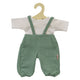 Heless poppen tuinbroek groen, 35-45 cm