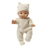 Heless poppen brei overall ecru, 35-45 cm - afbeelding 3